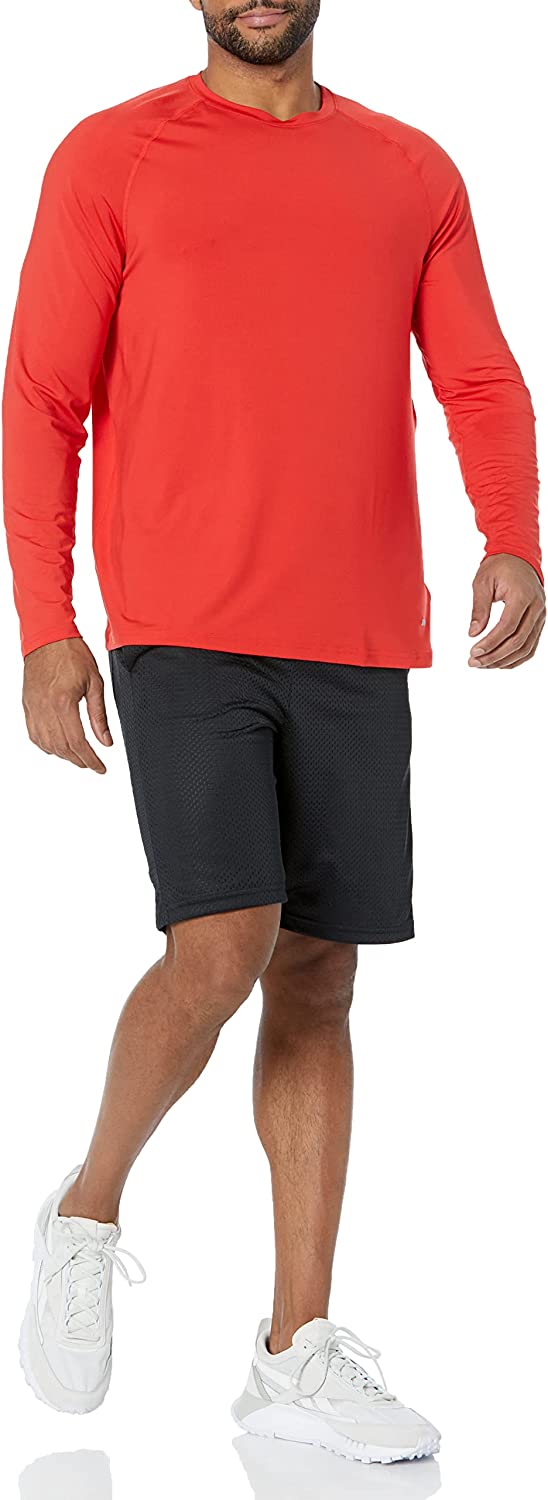 Essentials Men's Tech Stretch Long-Sleeve T-Shirt - Image 2